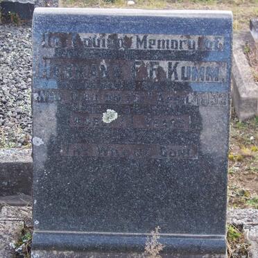 KUMM Hermann F.F. -1953