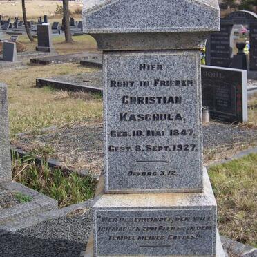 KASCHULA Christian 1847-1927