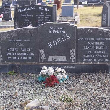 KOBUS Carl Robert August 1882-1880 &amp; Mathilde Marie Emelie GUDMANZ 1880-1964