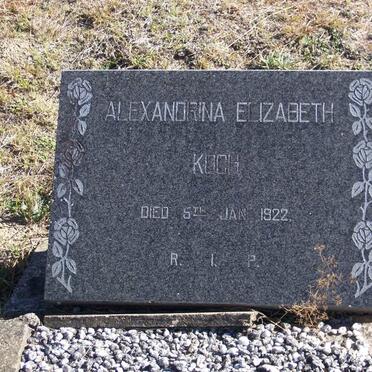 KOCH Alexandrina Elizabeth -1922