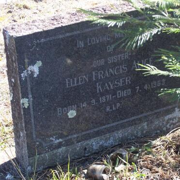 KAYSER Ellen Francis Alice 1871-1953