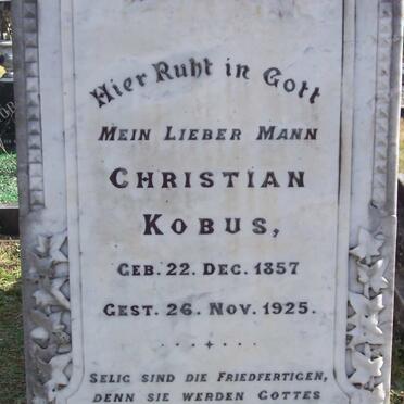 KOBUS Christian 1857-1925