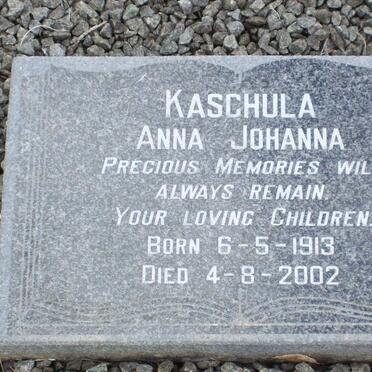 KASCHULA Anna Johanna 1913-2002