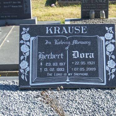 KRAUSE Herbert 1917-1993 &amp; Dora 1921-2009
