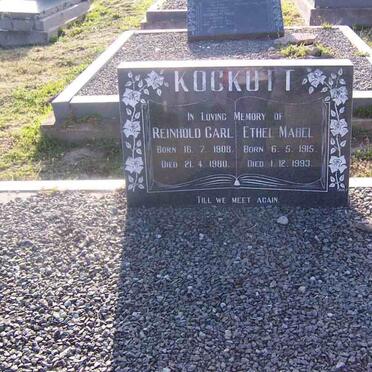 KOCKOTT Reinhold Carl 1908-1980 &amp; Ethel Mabel 1915-1993