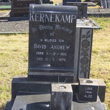 KERNEKAMP David Andrew 1956-1978