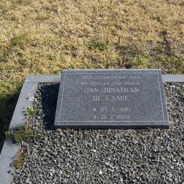 LANGE Jan Jonathan, DE 1921-1980