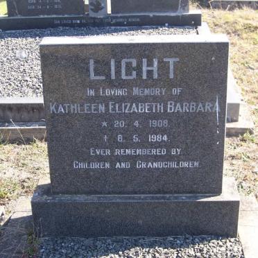LIGHT Kathleen Elizabeth Barbara 1908-1984