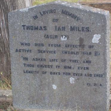 MILES Thomas Ian