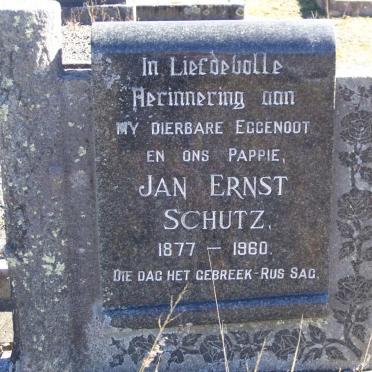 SCHUTZ Jan Ernst 1877-1960