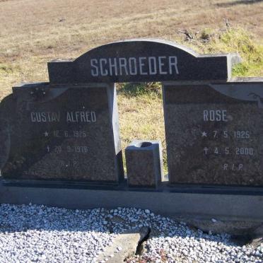SCHROEDER Gustav Alfred 1925-1976 &amp; Rose 1925-2000