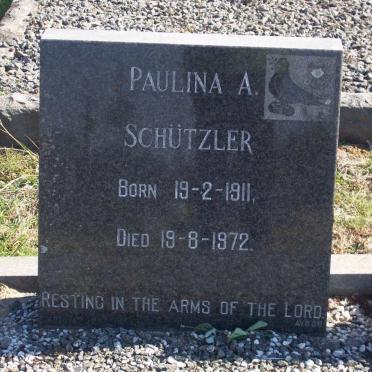 SCHUTZLER Paulina A. 1911-1972