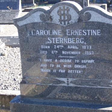 STERNBERG Caroline Ernestine 1877-1957