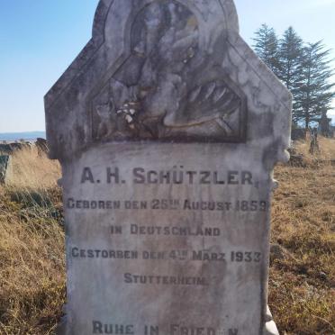 SCHUTZLER A.H. 1859-1933