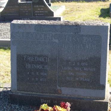 SCHLODDER Friedrich Heinrich 1934-1973 :: Elsa Ida Bertha MAI nee SCHLODDER 1934-1996