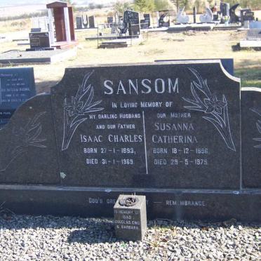 SANSOM Peter Cornelius 1893 - 1969 &amp; Susanna Catherina 1896 - 1979