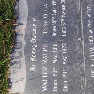 SCOTT Walter Ralph 1916-1977 &amp; Else Olga 1916-2004