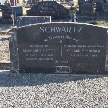 SCHWARTZ Gerard Frederich 1915-1964 :: ALLERS Margaret Hettie 1922-2002