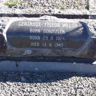 WELSH Gertrude Frieda nee SCHUTZLER 1924-1949