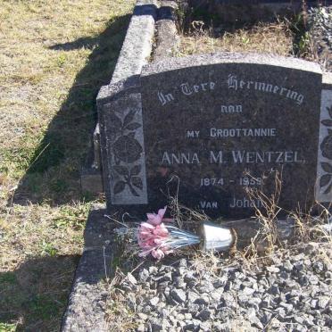 WENTZEL Anna M. 1874-1959
