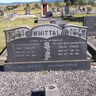 WHITTAL Eric Vincent 1914-1968 &amp; Emery Enice 1914-1985