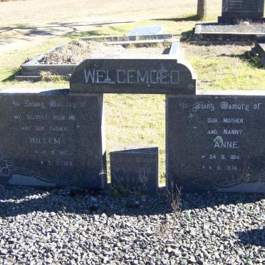 WELGEMOED Willem 1912-1971 &amp; Anne 1914-1974
