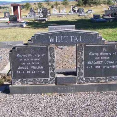 WHITTAL James William 1889-1968 &amp; Margaret Oswald 1893-1982
