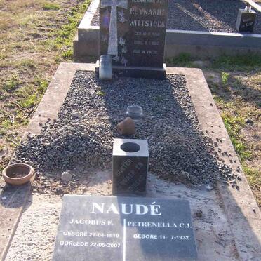 WITTSTOCK Reynardt 1959-1982 :: NAUDÉ Jacobus F. 1919-2007 &amp; Petrenella C.J. 1932-