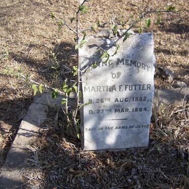 FUTTER Martha F. 1882-1884
