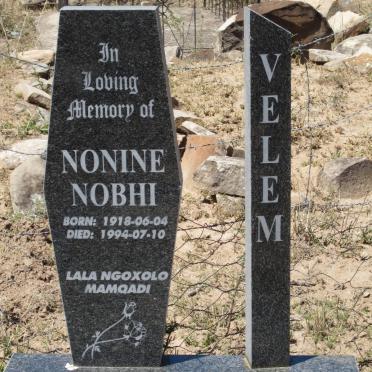 VELEM Nonine Nobhi 1918-1994