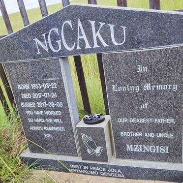NGCAKU Mzingisi 1953-2017