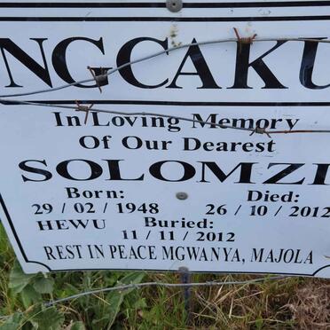 NGCAKU Solomzi 1948-2012