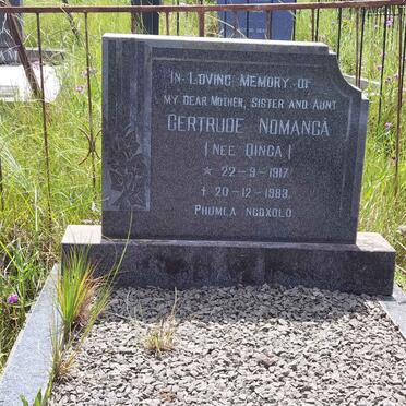 NOMANGA Gertrude nee QINGA 1917-1983