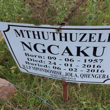 NGCAKU Mthuthuzeli 1957-2016