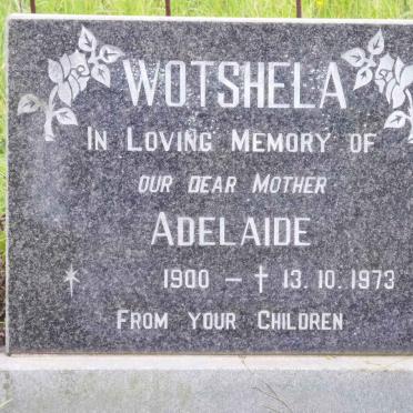 WOTSHELA Adelaide 1900-1973