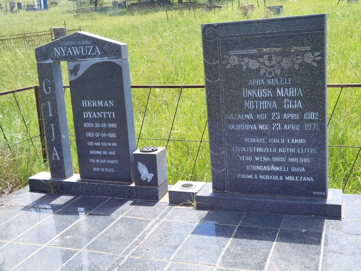 GIJA Herman Dyantyi 1888-1993 & Maria Nothina 1902-1971