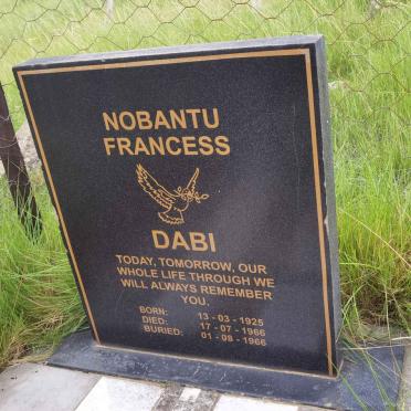 DABI Nobantu Francess 1925-1966