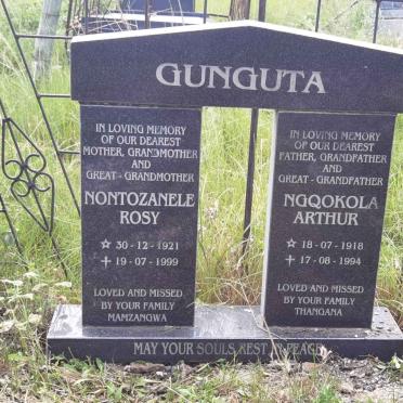 GUNGUTA Ngqokola Arthur 1918-1994 &amp; Nontozanele Rosy 1921-1999