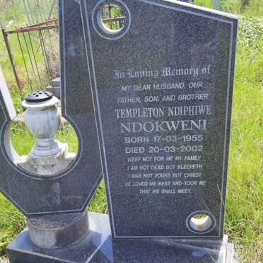 NDOKWENI Templeton Ndiphiwe 1955-2002