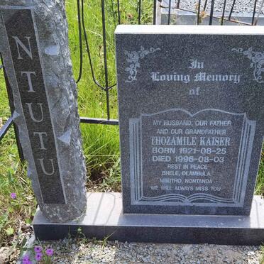 NTUTU Thozamile Kaiser 1921-1996