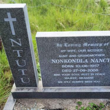 NTUTU Nonkondla Nancy 1957-2008