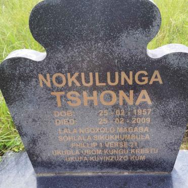 TSHONA Nokulunga 1957-2009