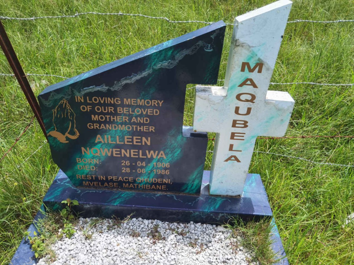 MAQUBELA Ailleen Nqwenelwa 1906-1986