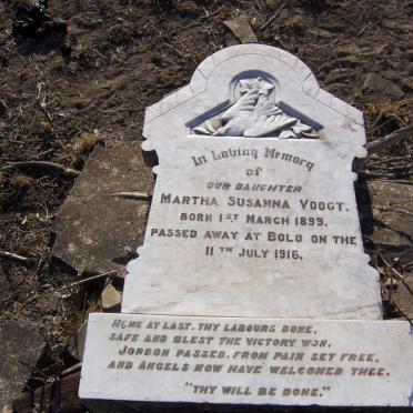 VOOGT Martha Susanna 1899-1916