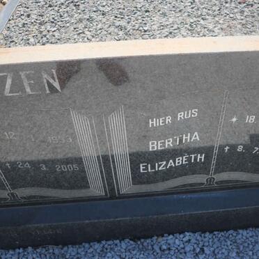 BARKHUIZEN Bertha Elizabeth 1938-2016