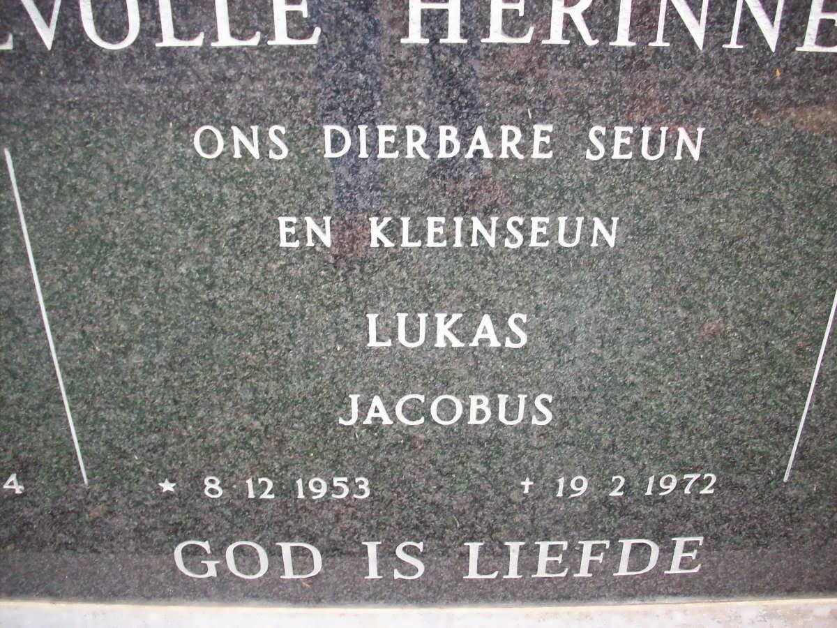 BARKHUIZEN Lukas Jacobus 1953-1972