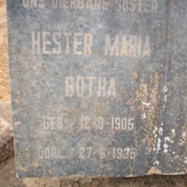 BOTHA Hester Maria 1905-1935