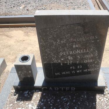 CARTER Petronella 1908-1988