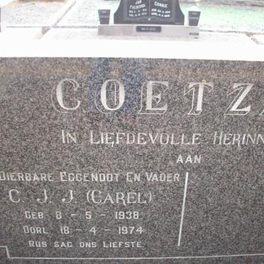 COETZEE C.J.J. 1938-1974