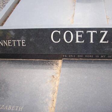 COETZEE Lukas Gerhardus 1918-1992 &amp; Anna Elizabeth PIETERSE 1922-1993